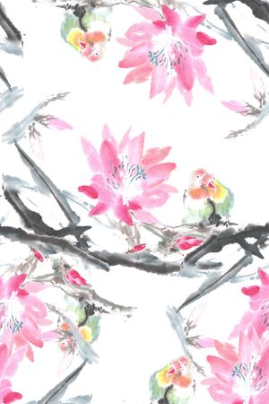 意境印花花型图片