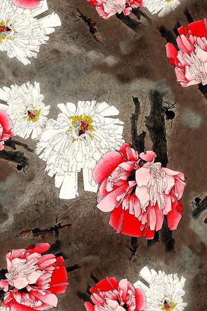 花卉印花花型图片