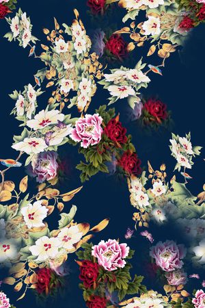 花卉印花花型图片