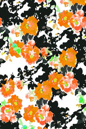花朵印花花型图片