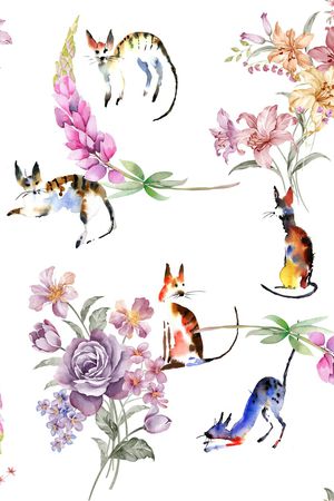 雏菊印花花型图片