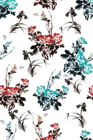 花卉印花花型图片