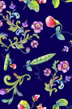 花卉印花花型图片