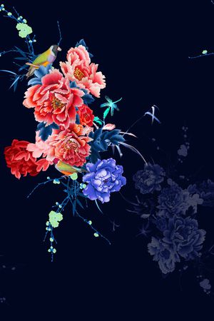 素雅印花花型图片