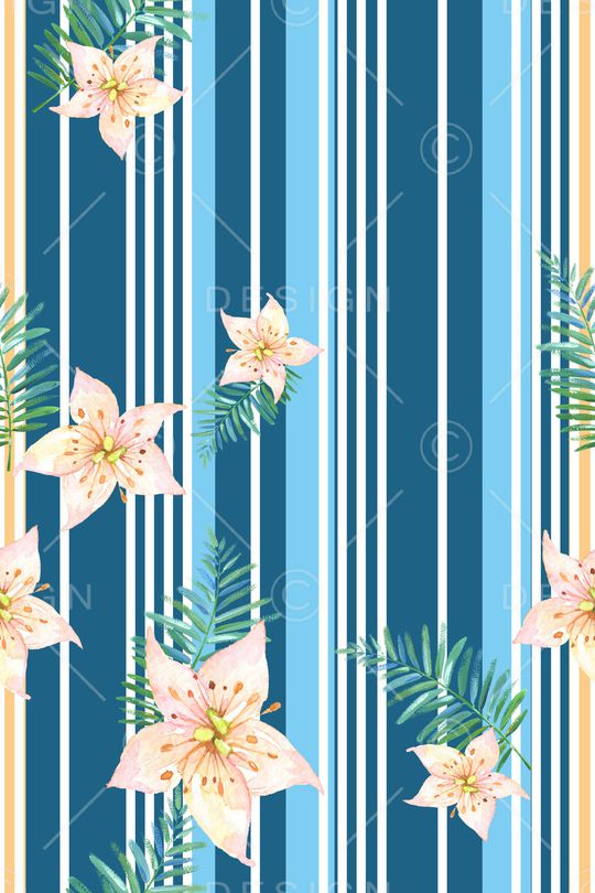 细条纹印花花型图片