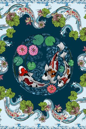 波西米亚印花花型图片