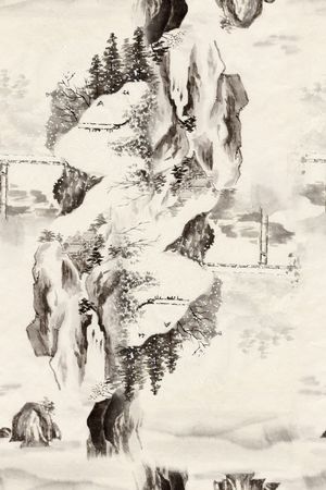 水墨印花花型图片