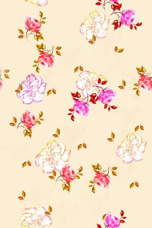 小碎花印花花型图片