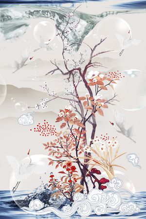 花卉印花花型图片