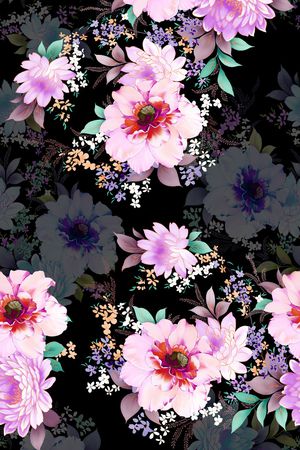 创意服装面料印花花型图片