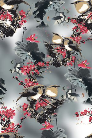 花卉印花花型图片