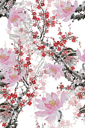 花卉印花花型图片