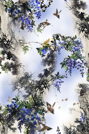 花朵印花花型图片