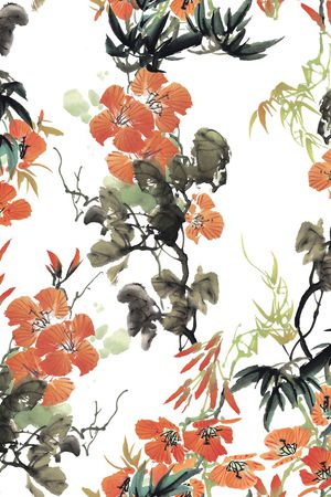 大花印花花型图片