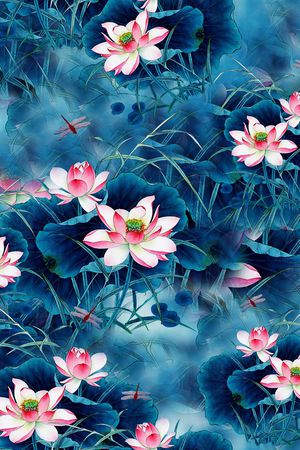 香云纱印花花型图片