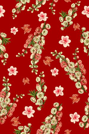 花卉印花花型图片
