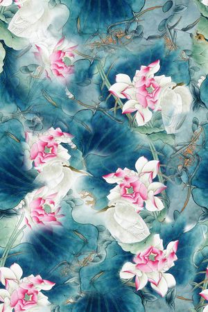 花朵印花花型图片