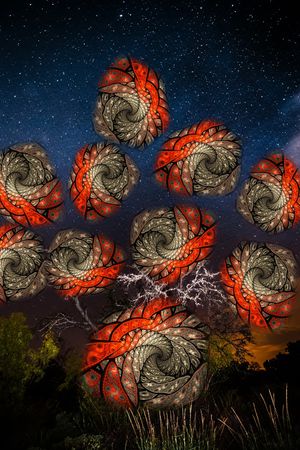 星空印花花型图片