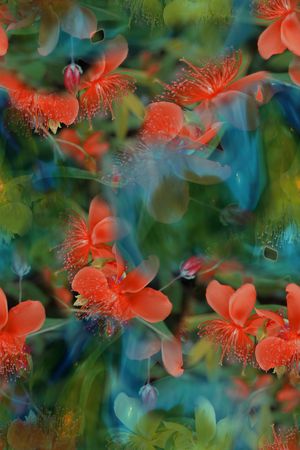 花卉印花花型图片