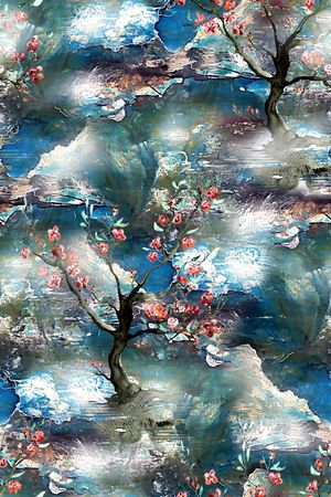 花卉印花花型图片
