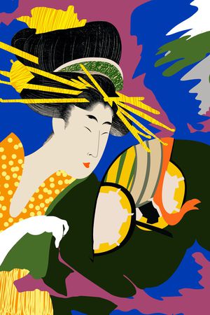 东瀛风印花花型图片