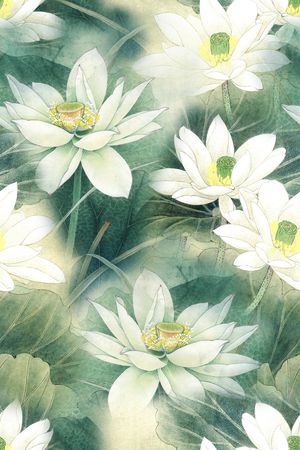 中国风印花花型图片