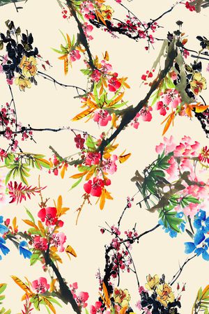 花卉印花花型图片