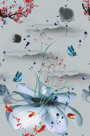 花卉印花花型图片