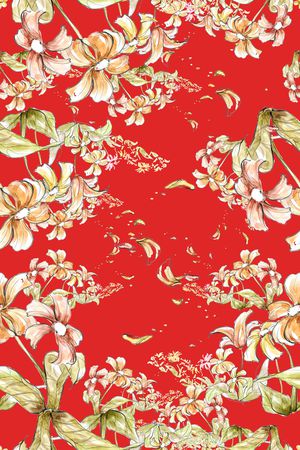 花卉印花花型图片