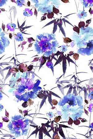 水墨印花花型图片