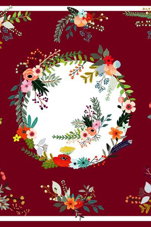 花卉印花花型图片