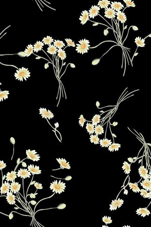 菊花印花花型图片