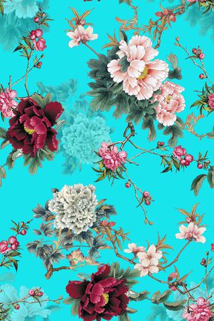 花卉印花花型图片