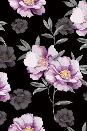 花卉印花花型图片