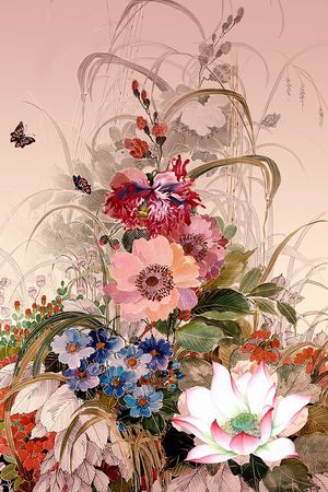 定位花印花花型图片