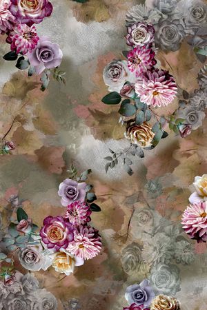 花卉印花花型图片