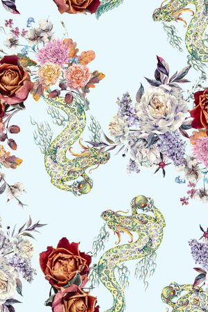 菊花印花花型图片