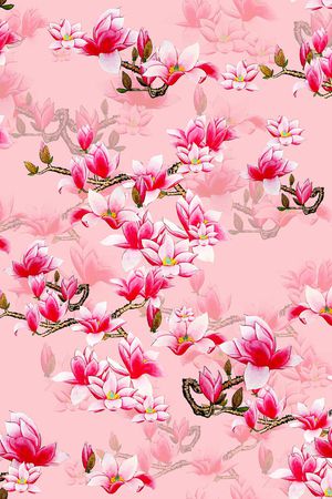 国画印花花型图片