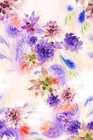 花卉印花花型图片