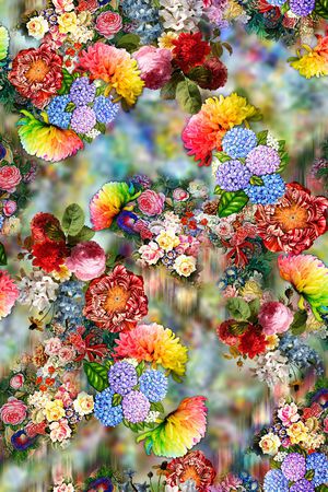 花卉印花花型图片