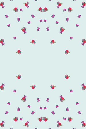 小碎花印花花型图片