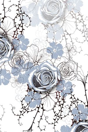 水墨印花花型图片