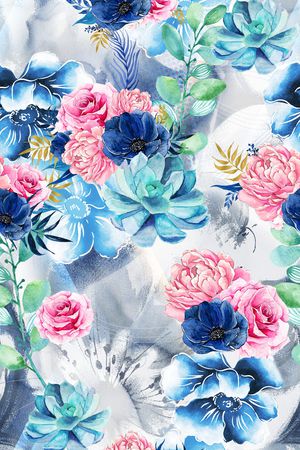 彩绘印花花型图片