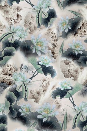花朵印花花型图片