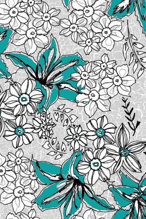 花卉印花花型图片