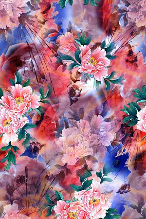 花卉印花花型图片