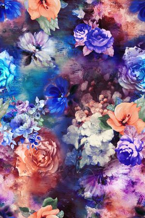 油画印花花型图片