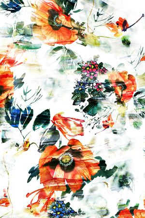 花朵印花花型图片
