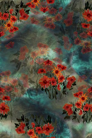 花卉印花花型图片