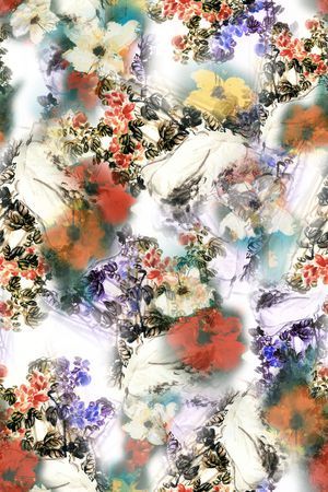 油画印花花型图片